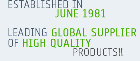 Established in June 1981. Now, Leading Exporters of high quality products!!
